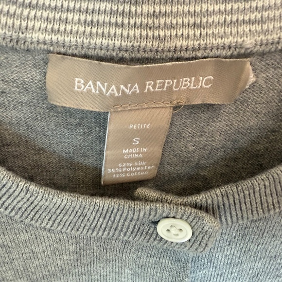 Banana Republic Cardigan, Grey, Petite Small - Picture 4 of 4